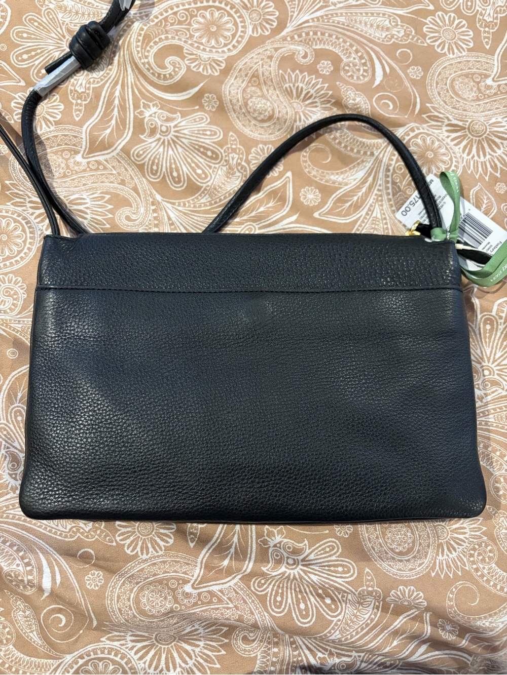 Vera Bradley Foxbury Crossbody in Black Leather NWT